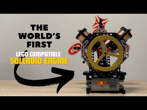 The World’s First LEGO-Compatible Solenoid Engine (By Vsauce)