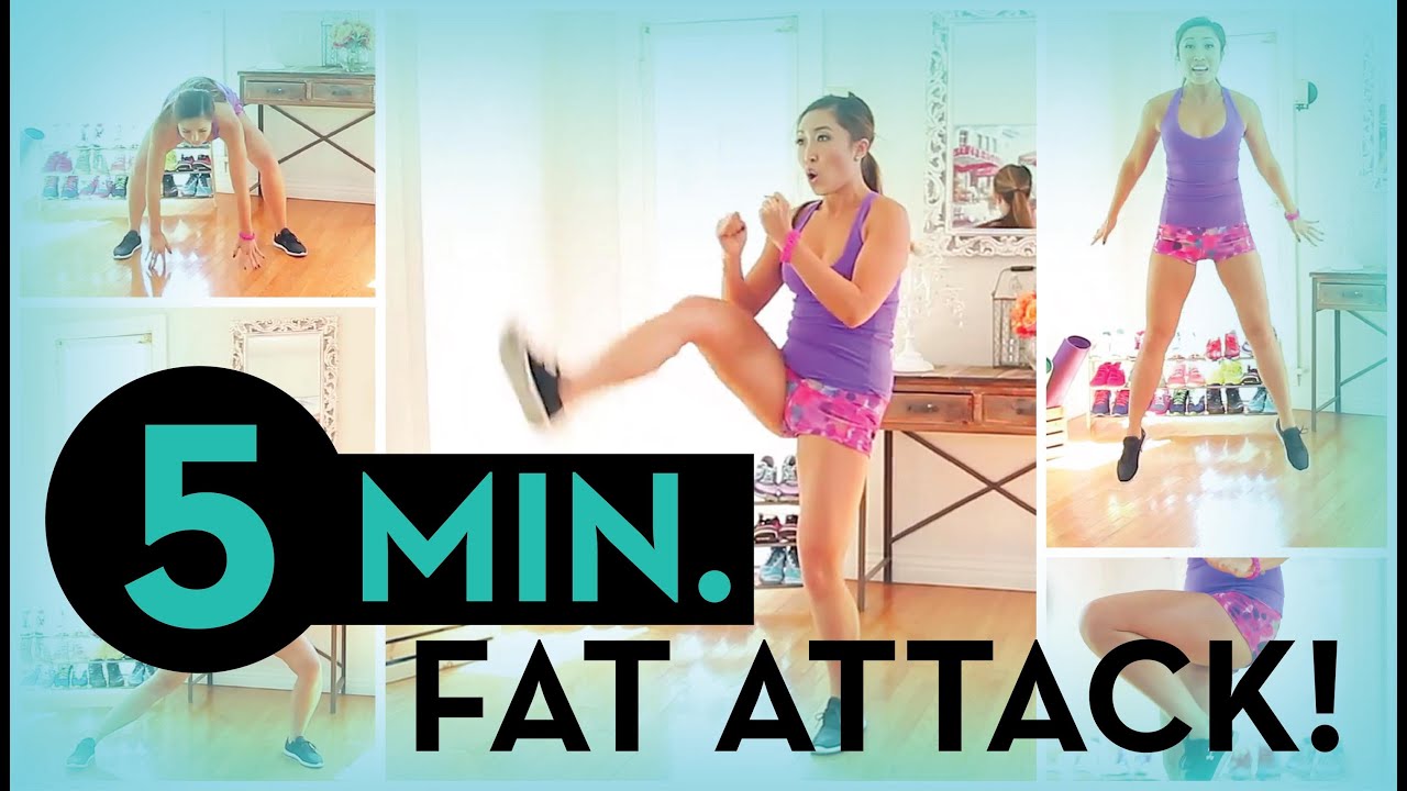 5 Minute Fat Attack! - Blogilates