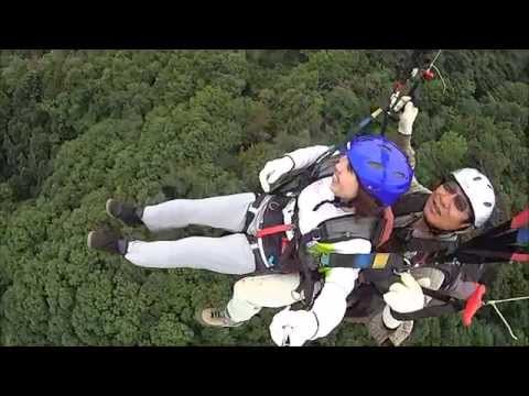 山梨県 上野原市 【パラグライダー体験】 電車でお越しになる方限定 ☆ 東京 高井戸ICから60分 ☆ 標高差200mをインストラクターと二人乗り(タンデム)