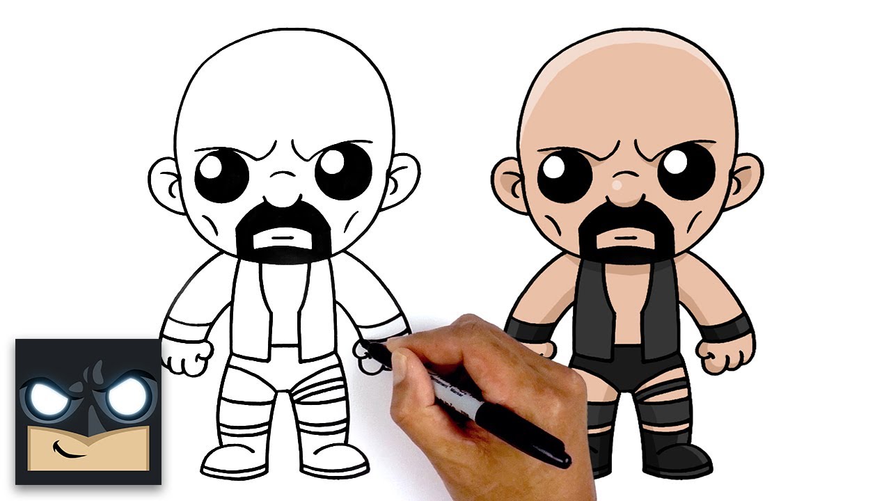 How To Draw Stone Cold Steve Austin - WWE