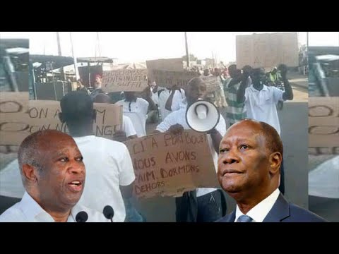 Coup de tonnere! Des ivoiriens mettent le feu chez Ouattara Le conseil constitutionel met en garde