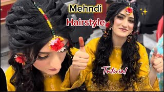 Most ELEGANT Mehndi Hairstyle😍 |Mehndi hairstyle| |New wedding Hairstyle| 