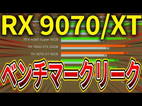 AMD Radeon RX 9070/RX 9070 XT最後のベンチマークリーク