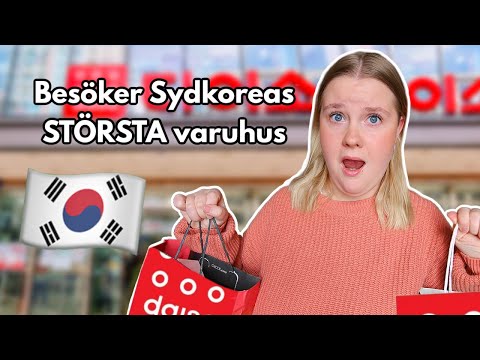Besöker Sydkoreas STÖRSTA butik | Köper ALLT jag vill