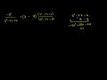 Finding Common Denominators and Expressions