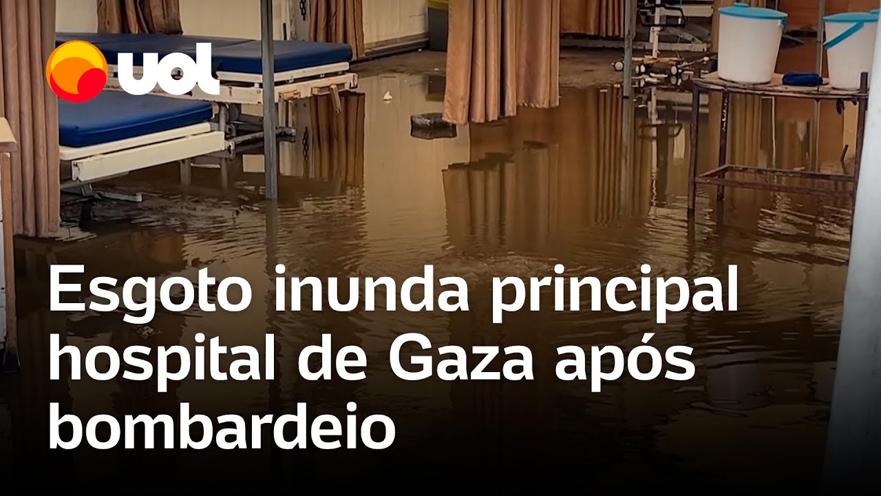 Israel faz novos ataques esgoto inunda principal hospital de Gaza após bombardeio israelense