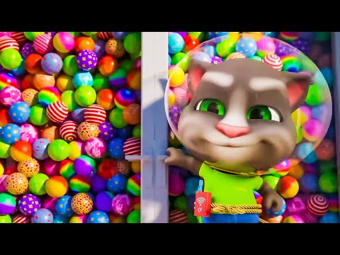 توم المتكلم 🐱 جنون الكرات الملونة 🐱 افلام كرتون للاطفال