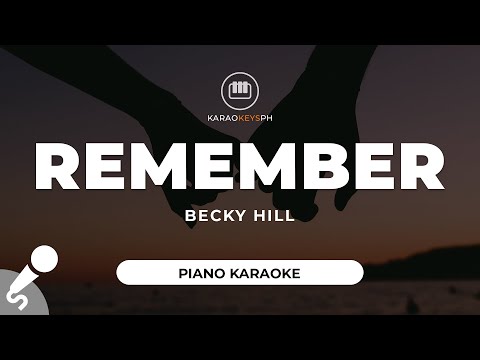 Remember – Becky Hills (Piano Karaoke)