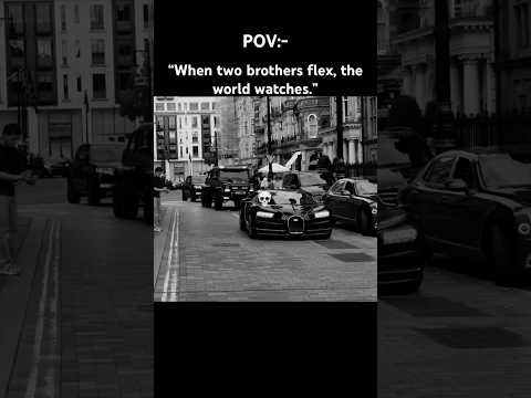 “When two brothers flex, the world watches.” Like and subscribe for more best content daily.#rich