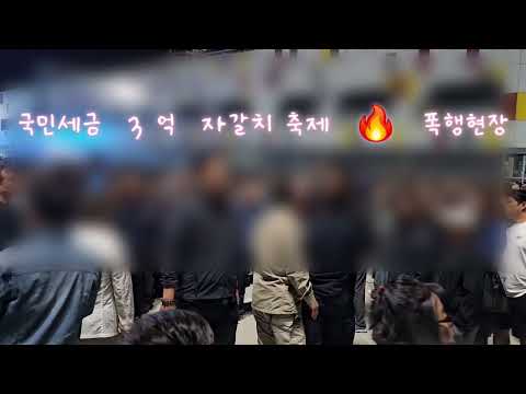 국민세금 3 <strong>억</strong>  자갈치축제  🔥  폭행현장