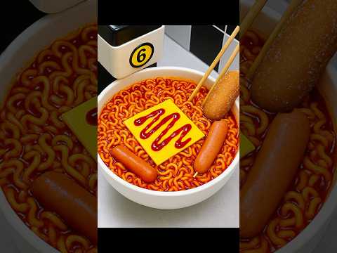 불닭볶음면은 못 참지? 미쳤다는 말밖에 안나오는 24시 무인라면 편의점 레시피! Automated Ramen machine! Korean ramen store #shorts