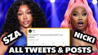 The Nicki Minaj - SZA Feud | All You Need To KNOW!