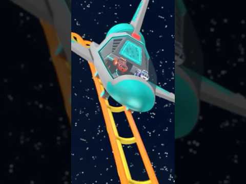 blaze blasts off on a rocket ship rollercoaster! 🚀🎢 #shorts