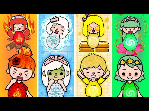 We Have Fire, Water, Ice Powers | Toca Life Story |Toca Boca