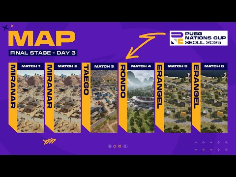 【MAP配信】PUBG Nations Cup 2025 ファイナルステージ Day 3