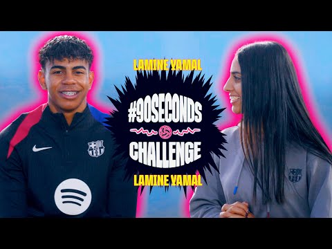 🤔😂 LAMINE YAMAL FACES THE 90 SECONDS CHALLENGE | FC BARCELONA 🔵🔴