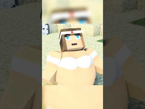 Will bulky Alex be able to impress her coach? 🍸🤔 #minecraft #shorts #viral