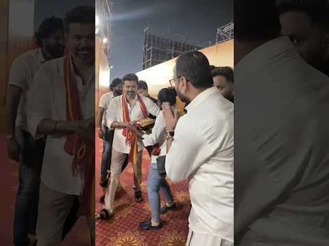 #Justin நடிகர் தாடி பாலாஜியை கட்டி ஆரவணைத்த Tvk விஜய் ❤️ | #shorts #tvkvijay
