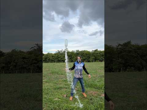 I made a giant rocket out of water😱 #shorts #challenge