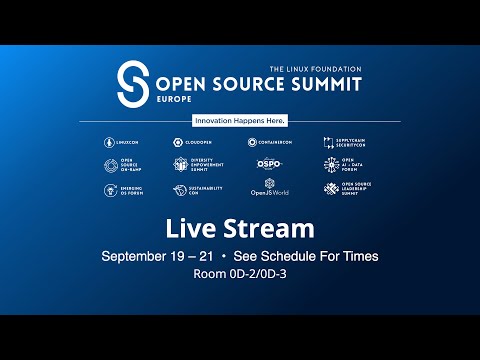 OSS EU 2023 - Open AI & Data Forum - Room 0D2/3 - Live from BIlbao, Spain