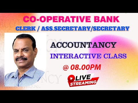 LIVE INTERACTIVE CLASS ACCOUNTANCY @ 08:00 PM