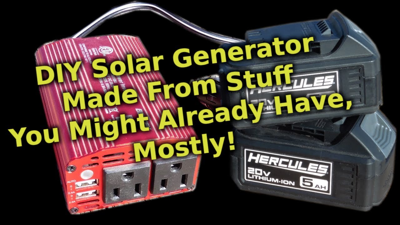 DIY Solar Generator Off Grid Power Experiments!