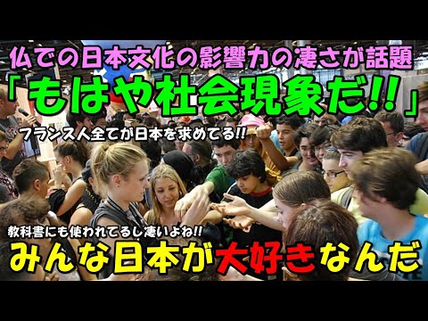 【海外の反応】「日本以外で最大の消費国だ！」仏での日本文化の影響力が凄まじすぎると話題に！！