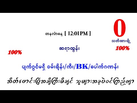 တနင်္လာ မနက်ပတ်သီး နှင့် နှစ်ကွက်ကောင်း