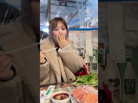 あ〜幸せ💖韓国市場で欲望のまま食べ歩き🇰🇷💖#shorts