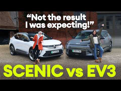 Kia EV3 vs Renault Scenic E-Tech: which electric SUV gets our vote? | Electrifying