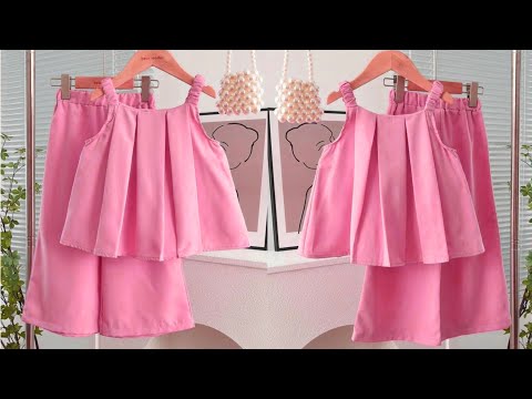Stylish Baby Top with Palazzo Cutting & Stitching | Easy DIY Summer Set for Kids at Home
