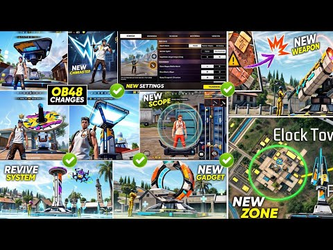 TOP 30 CHANGES OB48 NEW UPDATE CHANGES IN FREE FIRE | FREE FIRE OB48 UPDATE | OB.48 UPDATE NEW EVENT