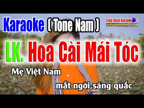 Karaoke Cha Cha Cha – LK Hoa Cài Mái Tóc (Tone Nam) Nhạc Sống Tùng Bách