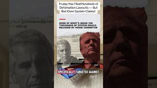 Trump filed hundreds of defamation suits — none over Epstein claims, fueling debate. #epsteinfiles
