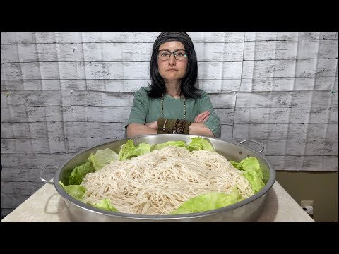【50歳 大食い女】軽く夜食にソーメン8人前【具を当てたらなんかやる】
