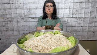 【50歳 大食い女】軽く夜食にソーメン8人前【具を当てたらなんかやる】