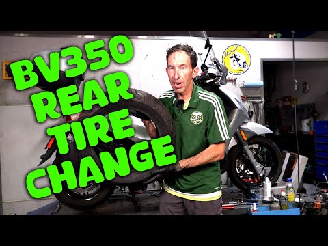 How To Replace the Rear Tire on a Piaggio BV350 & Reset ASR