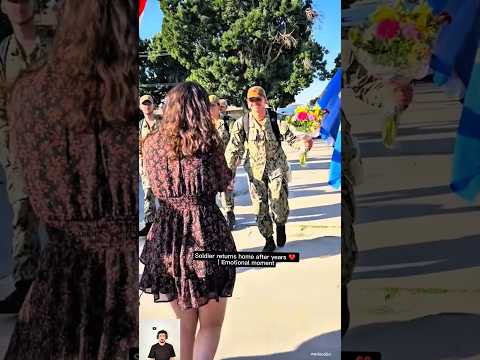 Soldier returns home after years 💔 | Emotional moment #military #surprise #shorts