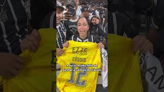 Sofia takes Cassio's jersey home! #Futebol