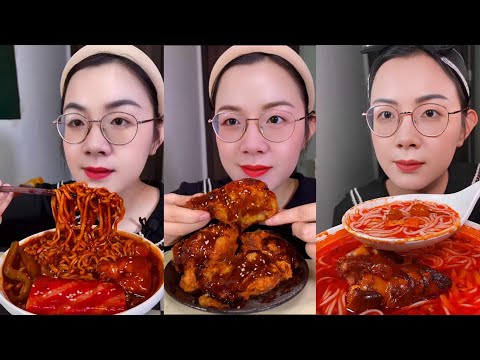 ASMR MUKBANG | 까르보불닭볶음면 먹방 | 불닭볶음면 치즈 | 중국먹방/中国モッパン ASMR | 불닭볶음탕면 | 중국면 먹방 | 중국매운음식 먹방