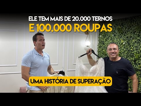 Ele tem 20.000 ternos e 100.000 roupas. Uma história de superação