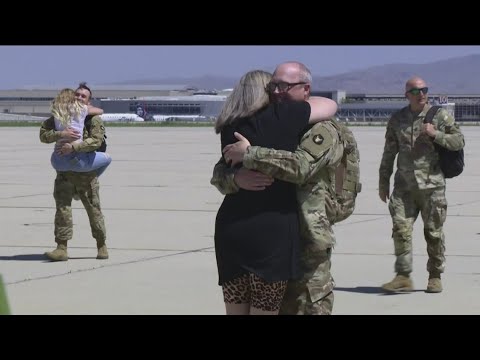 YouTube video thumbnail: Idaho National Guard Members Return From Nearly Yearlong Mission in Kosovo