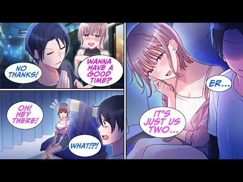 ［Manga dub］I sat next to the drunk woman who hit on me the other day on the night bus［RomCom］