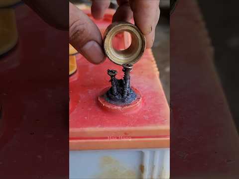The damaged battery headisrepaired. #Battery #Repair