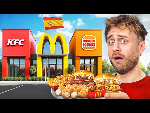 Je teste les FAST FOOD en ESPAGNE 🤤 (McDo, KFC, Burger King…)
