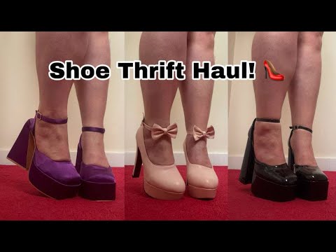 You Won’t Believe These Were Thrifted 😱 Shoe Try-On Haul!