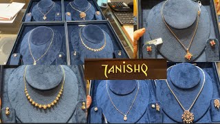 Trendy Diamond Necklace, pendant sets 💎💠Designs From Tanishq with weight &parice