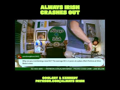 Always Irish CRASHES OUT About Notre Dame🚨#shorts #notredame