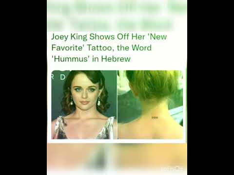Joey King Shows Off Her 'New Favorite' Tattoo, the Word 'Hummus' in Hebrew