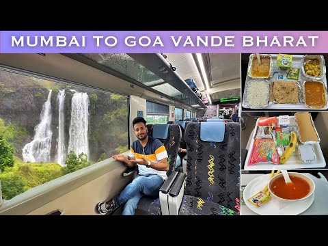 Mumbai - Goa Vande bharat Express  full Journey in Amazing Monsoon